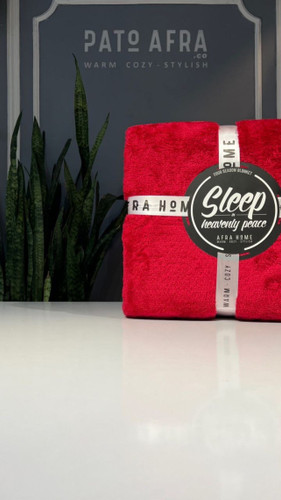 پتو افرا رنگ قرمز