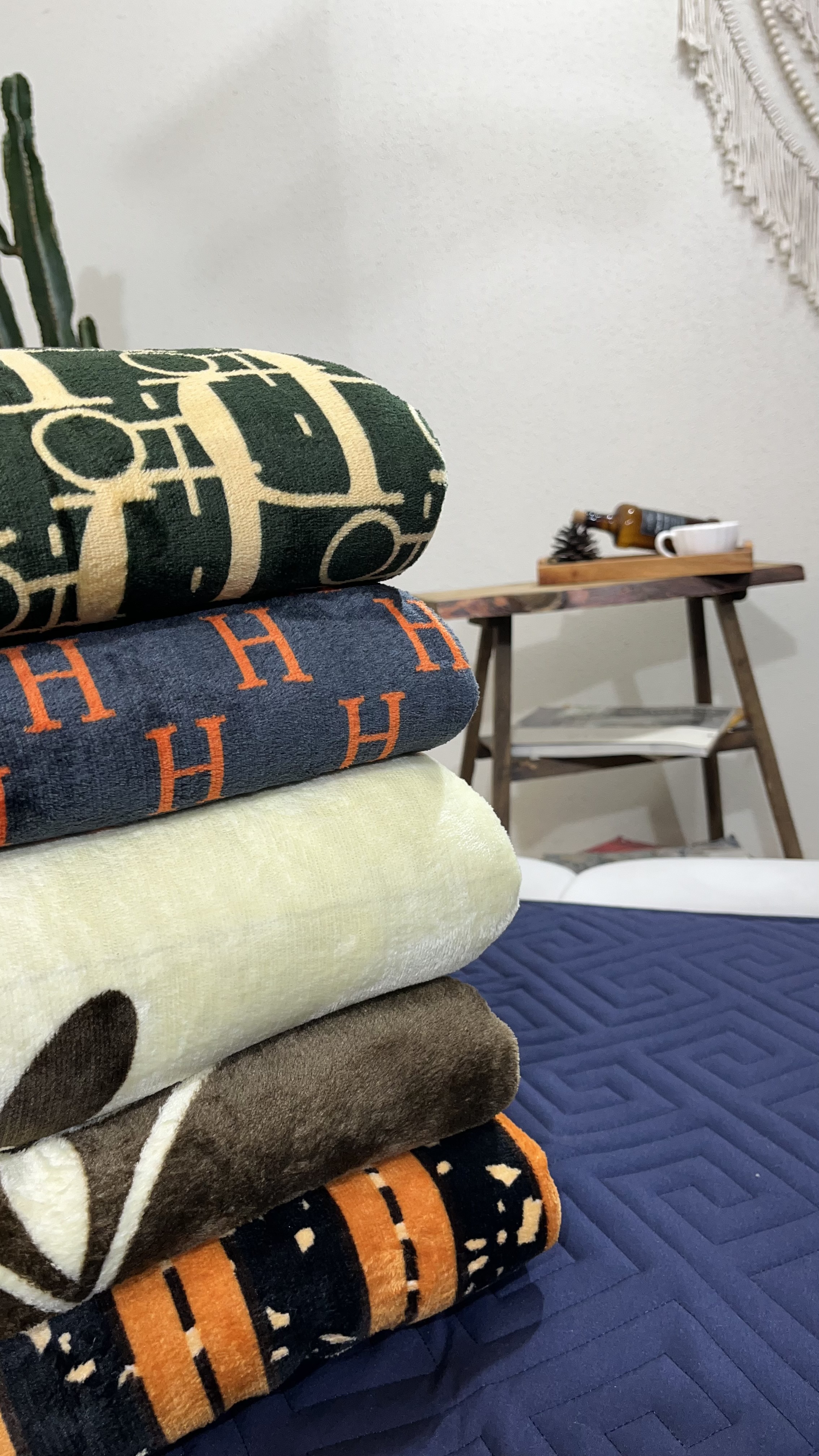 پتو ابریشمی دو رویه یکنفره و دونفره طرح هرمس و فندی